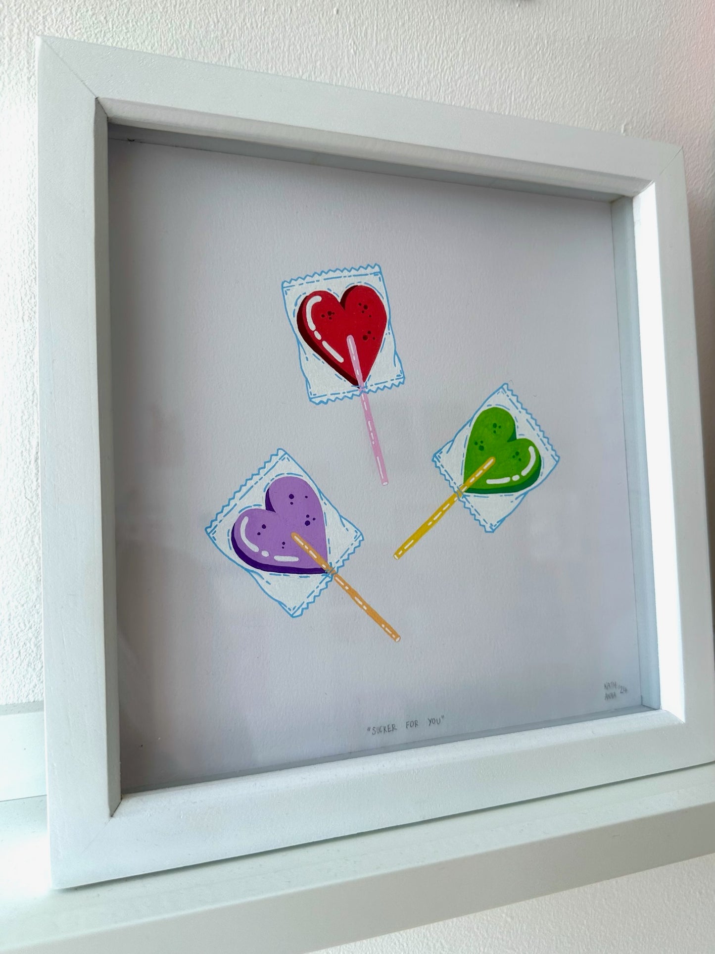 "Suckers For You" // original (framed)