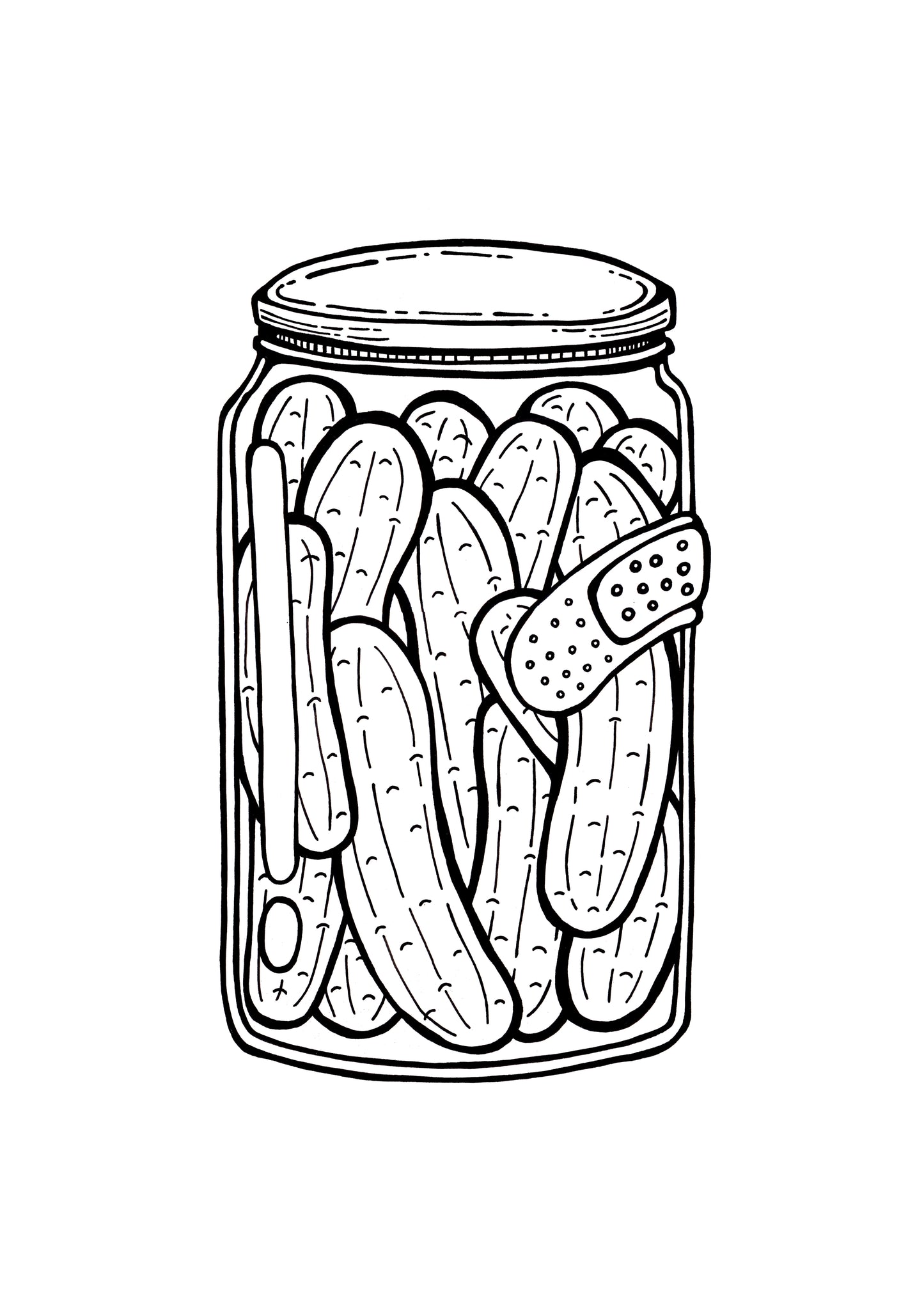 "In A Pickle" // original (unframed or framed)