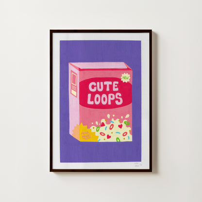 “Cute Loops" // art print