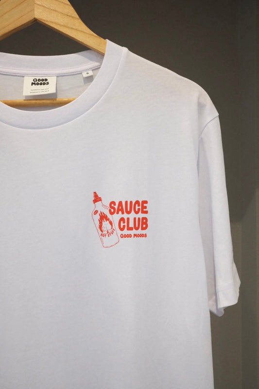 'sauce club' // t-shirt in white