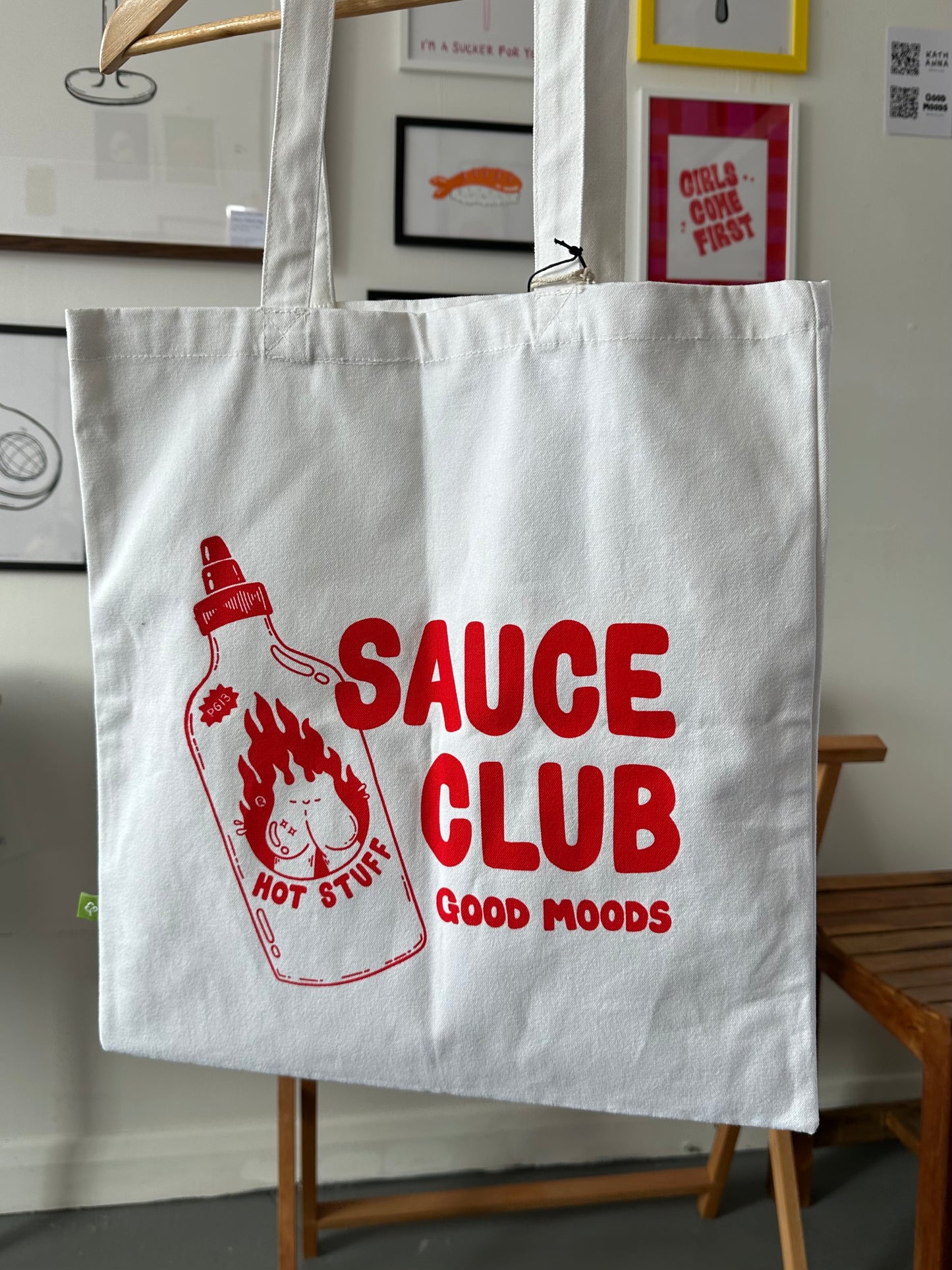 ‘sauce club’ // tote bag (SALE - misprint)