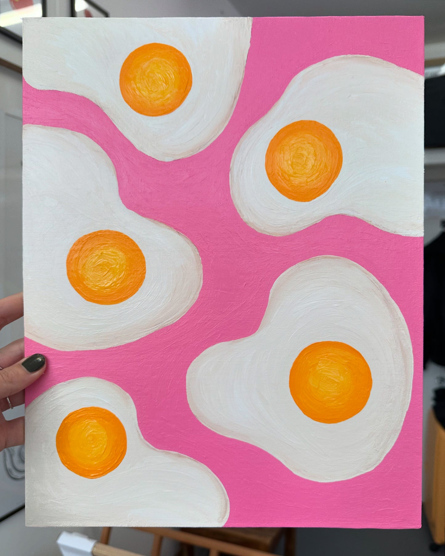 “Pink Eggs" // original (framed)