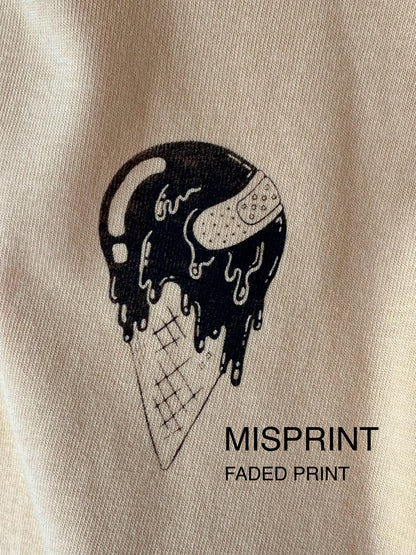 'I-SCREAM' // t-shirt in apricot (SALE – misprint)