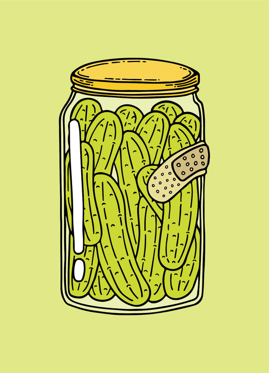 greeting card // 'in a pickle'