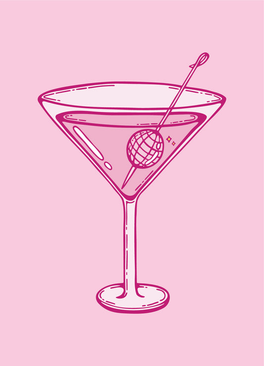 greeting card // 'martini party'