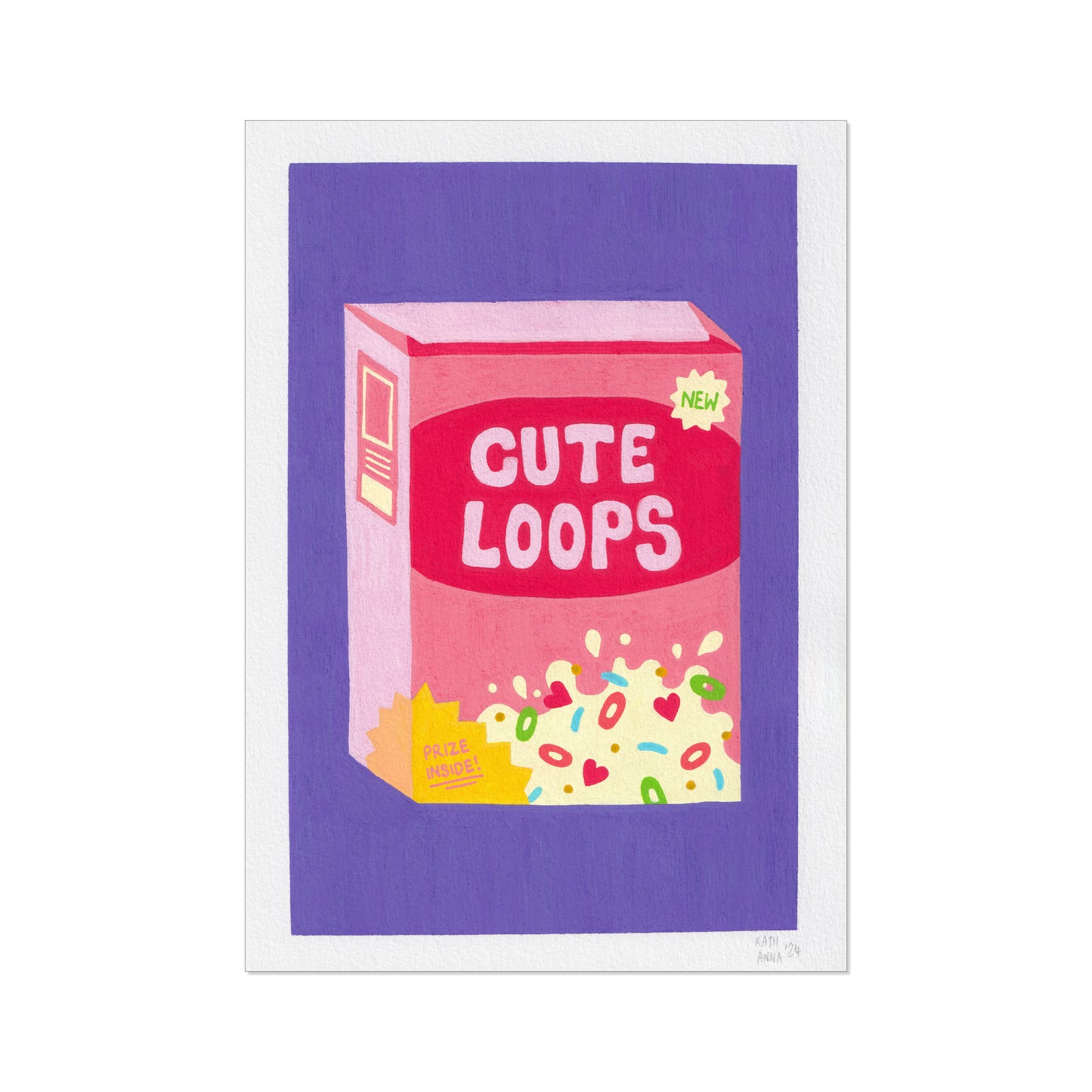 “Cute Loops" // art print