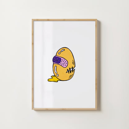 "Bruised Eggo #1" // art print