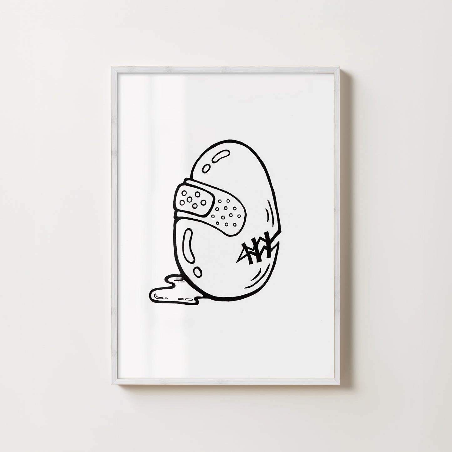 "Bruised Eggo" // art print