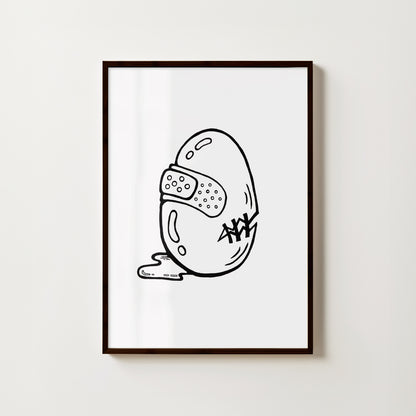 "Bruised Eggo" // art print