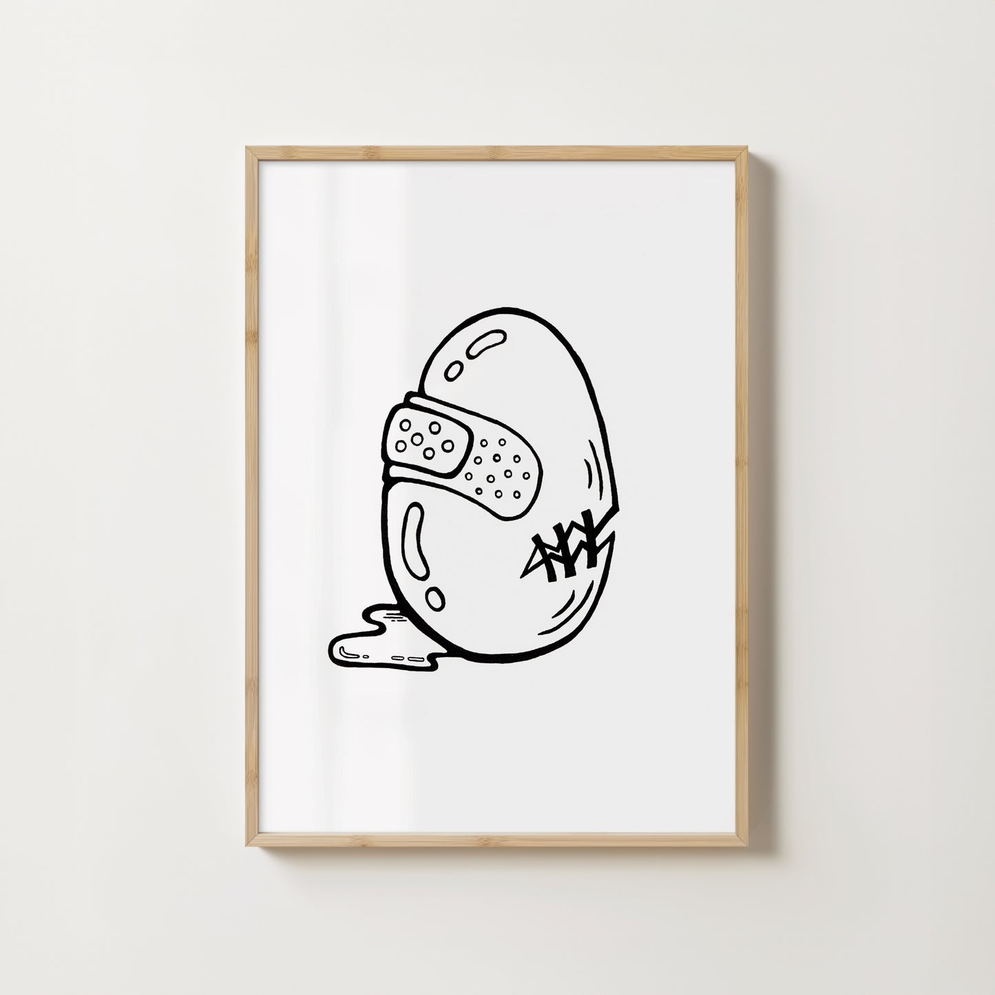 "Bruised Eggo" // art print