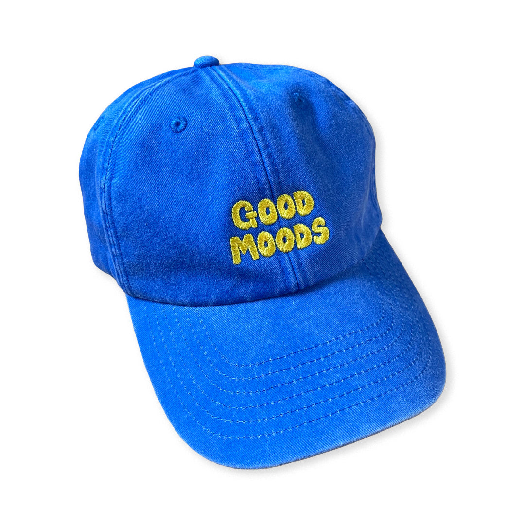 vintage cap // bright blue