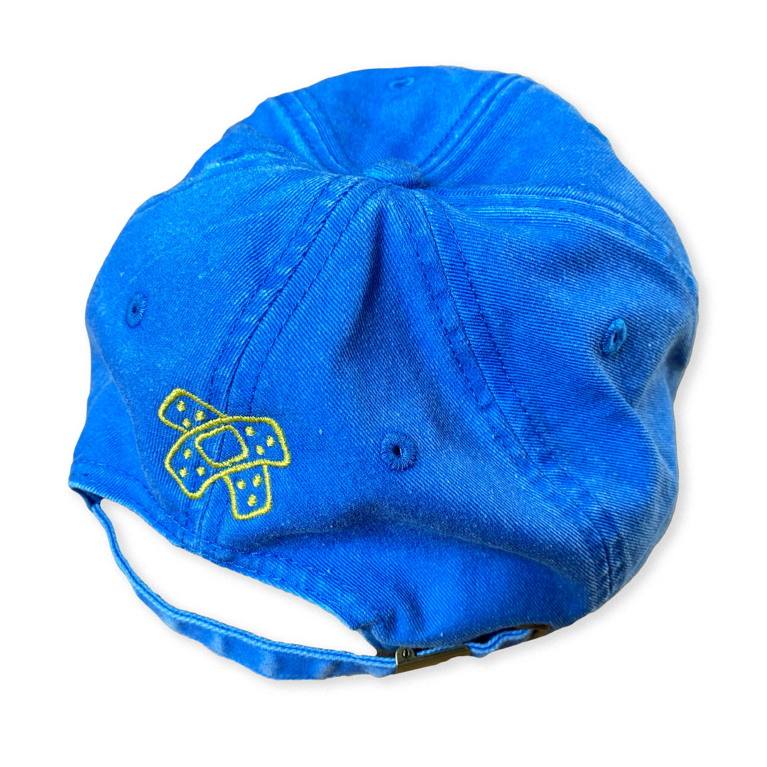 vintage cap // bright blue