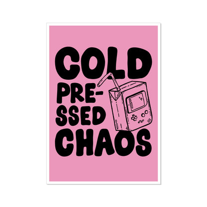 'cold pressed chaos' // graphic print (three colour options)