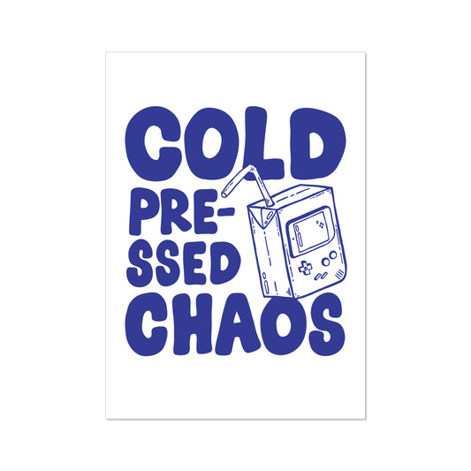 'cold pressed chaos' // graphic print (three colour options)