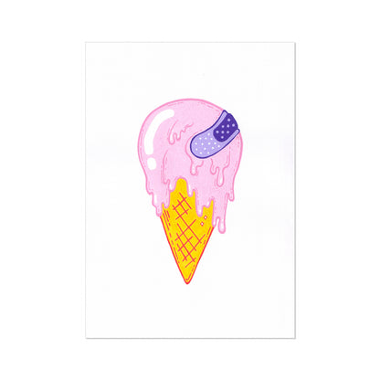 "Lick 'n Stick" // art print