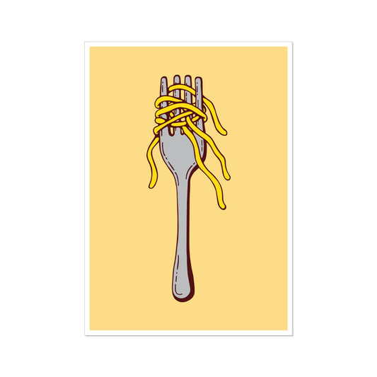 'oodles of noodles #1' // graphic print (two colour options)