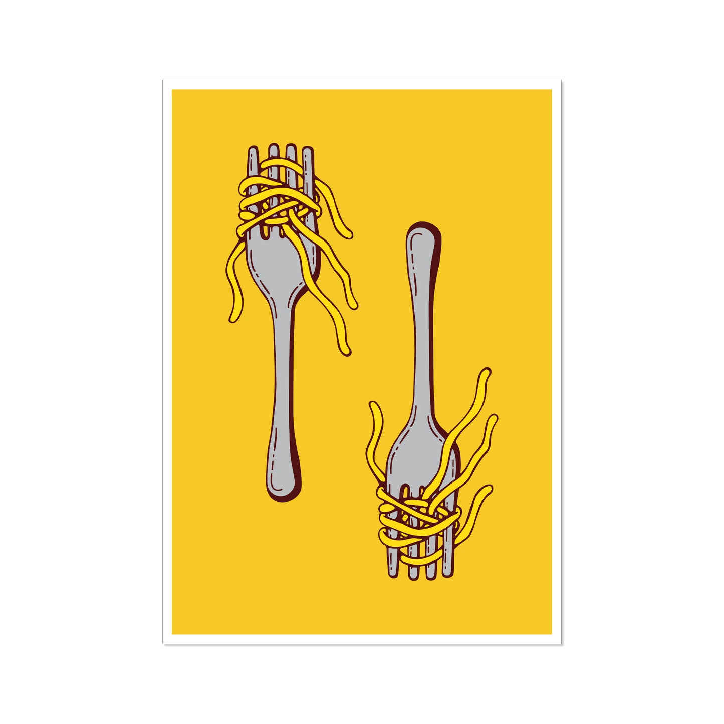 'oodles of noodles #2' // graphic print (three colour options)