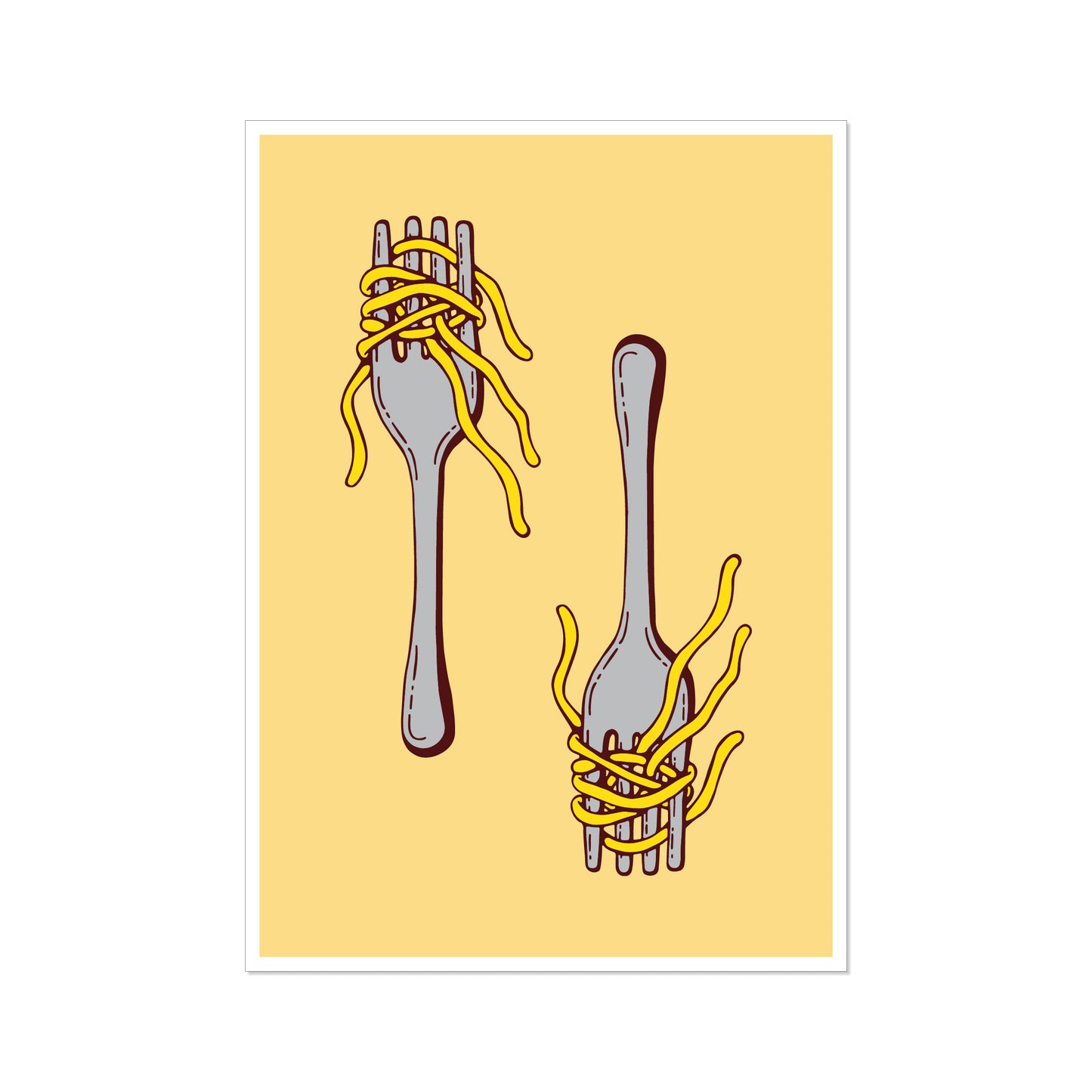 'oodles of noodles #2' // graphic print (three colour options)