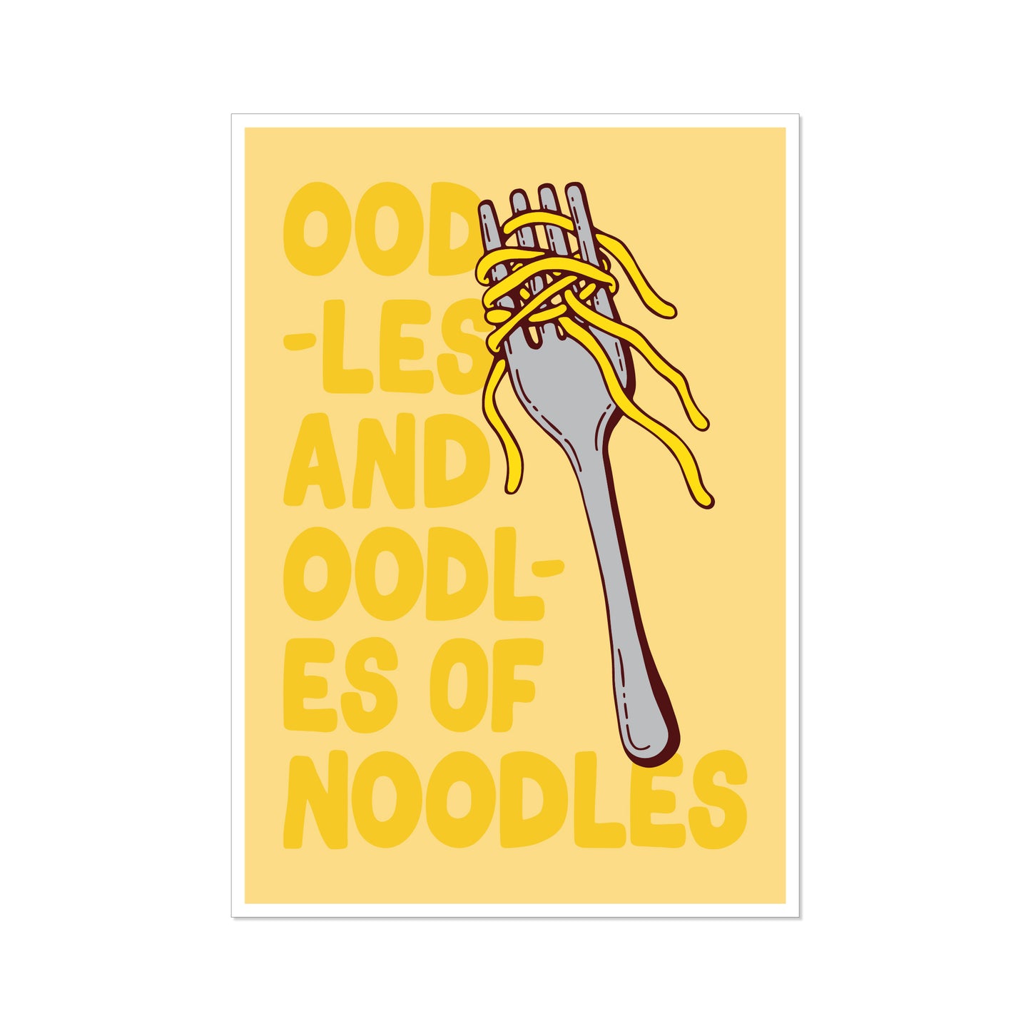 'oodles and oodles of noodles' // graphic print (multiple options)