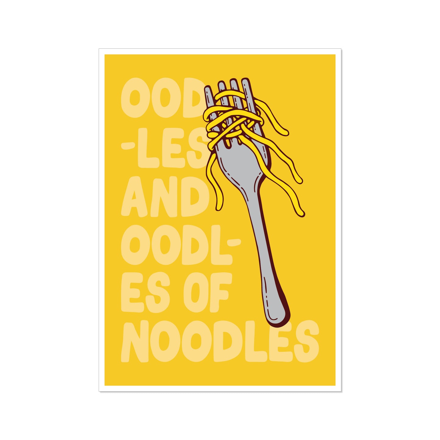 'oodles and oodles of noodles' // graphic print (multiple options)