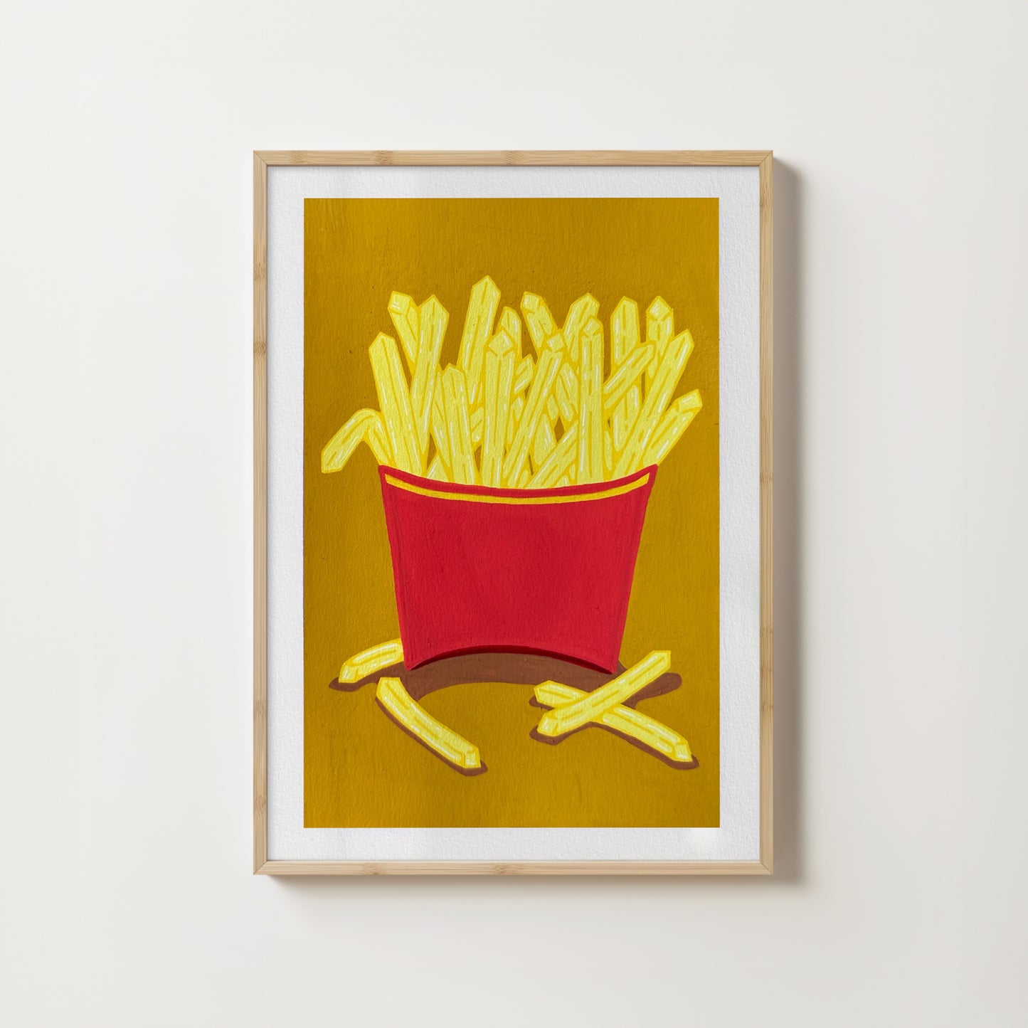 “Fries Fries Fries" // art print