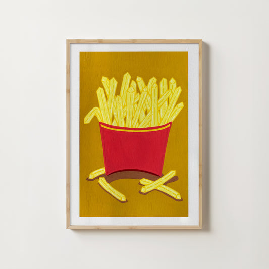 “Fries Fries Fries" // art print