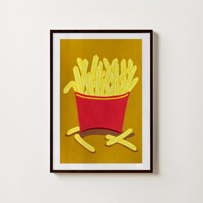 “Fries Fries Fries" // art print