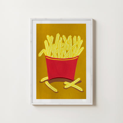 “Fries Fries Fries" // art print