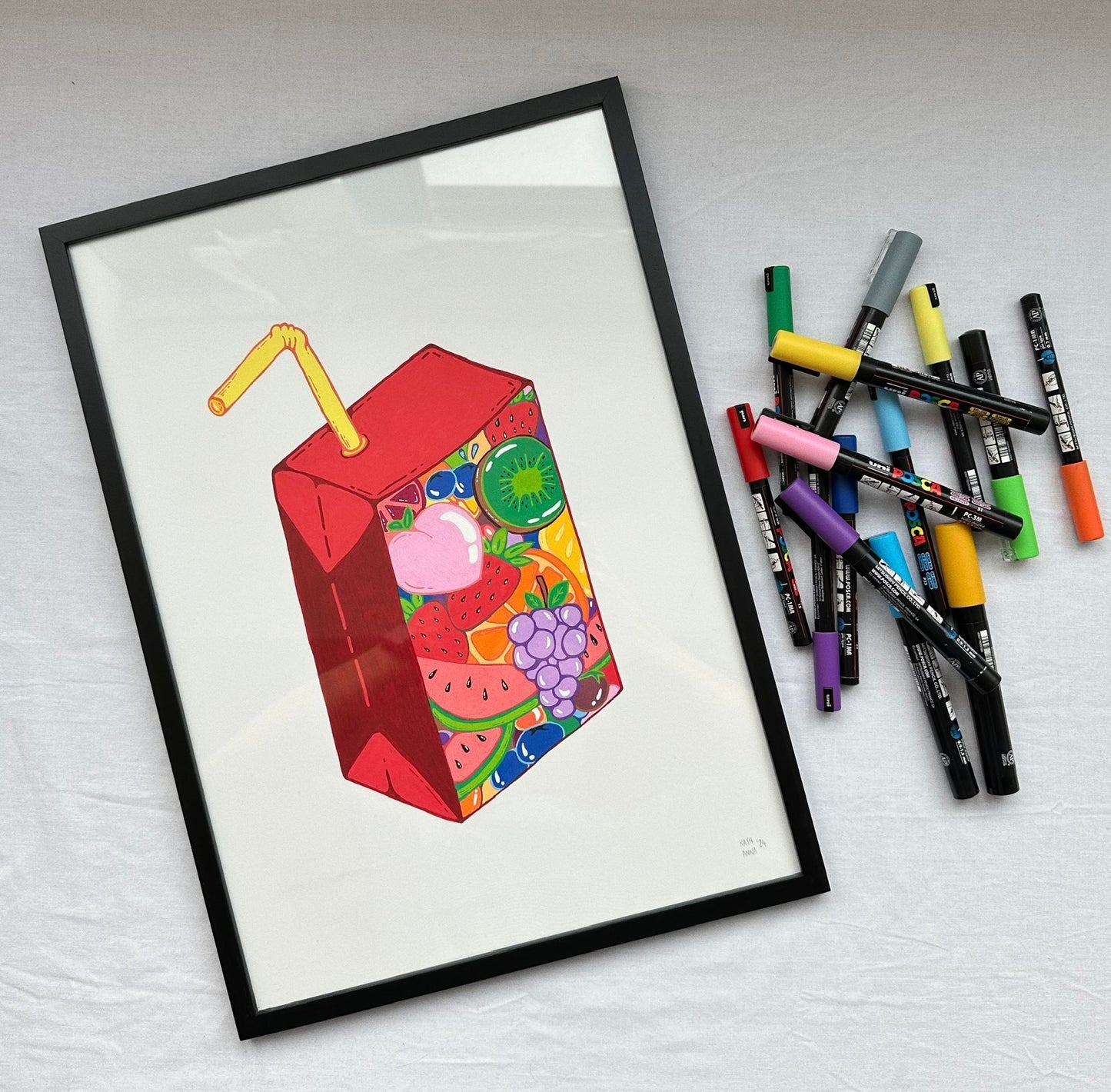 "Fruity Juicebox" // original (unframed or framed)