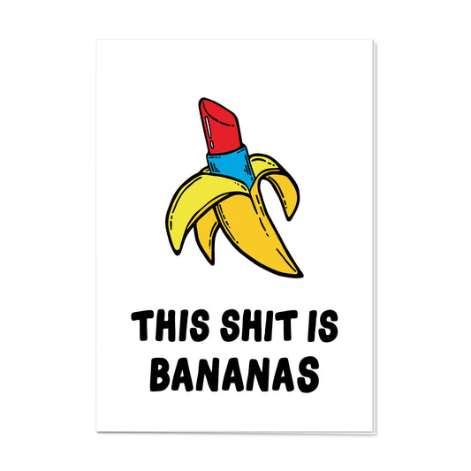 greeting card // 'this is bananas'