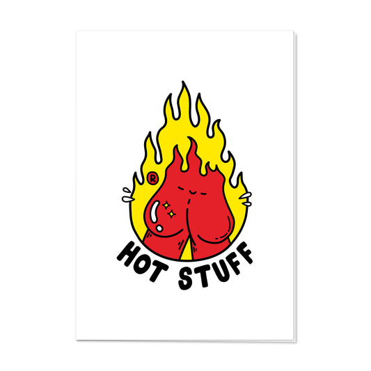 greeting card // 'hot stuff'