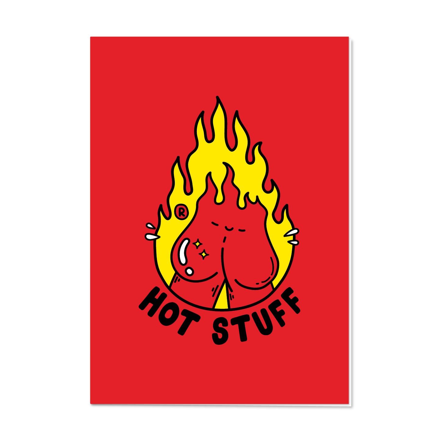 greeting card // 'hot stuff'