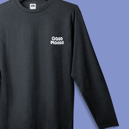 'GOOD MOODS' // long sleeve in black