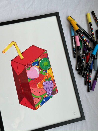 "Fruity Juicebox" // original (unframed or framed)