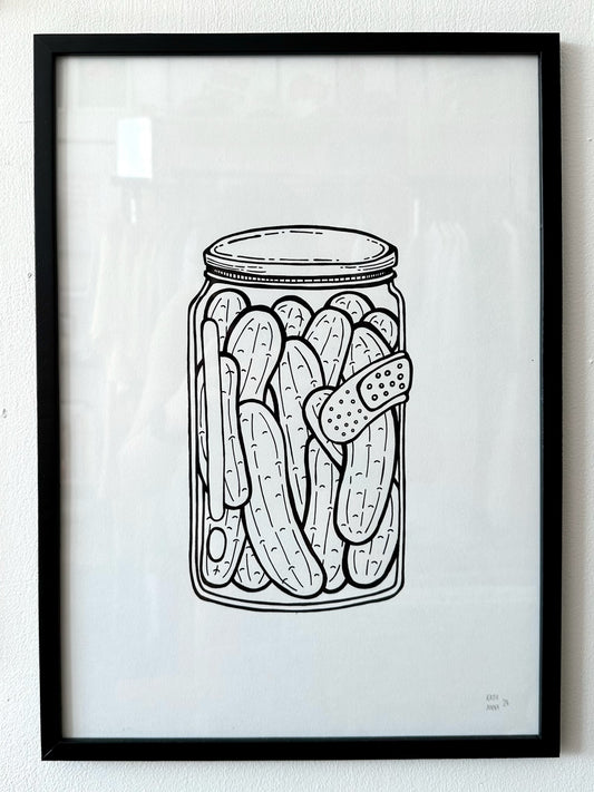 "In A Pickle" // original (unframed or framed)