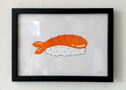 "Silly Little Sushi" // original (unframed or framed)