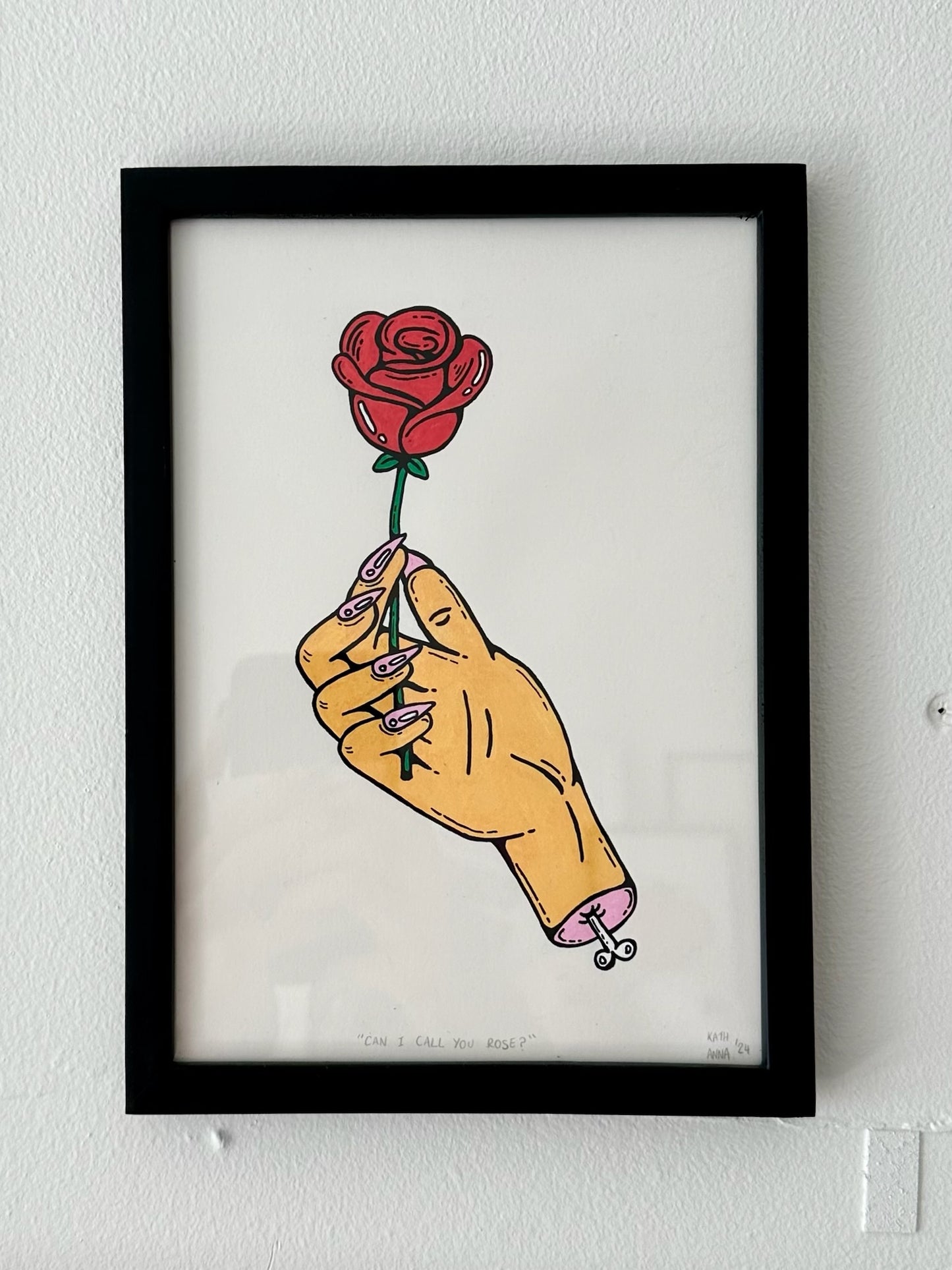 "Can I Call You Rose?" // original (unframed or framed)