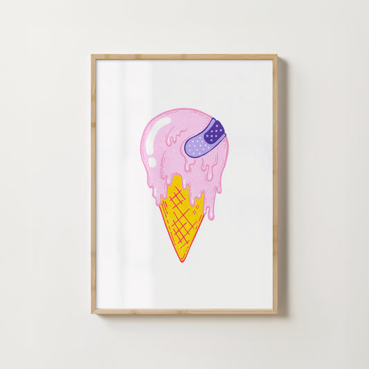 "Lick 'n Stick" // art print