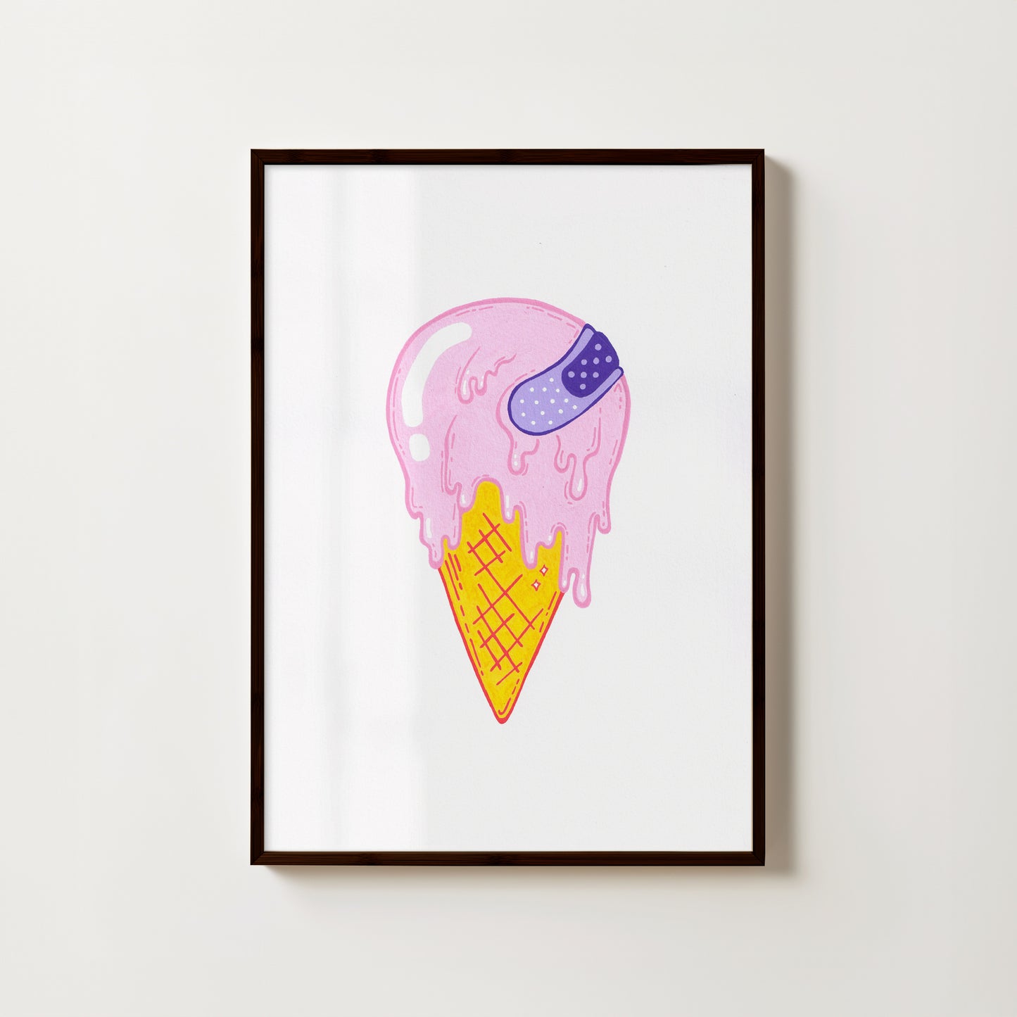 "Lick 'n Stick" // art print