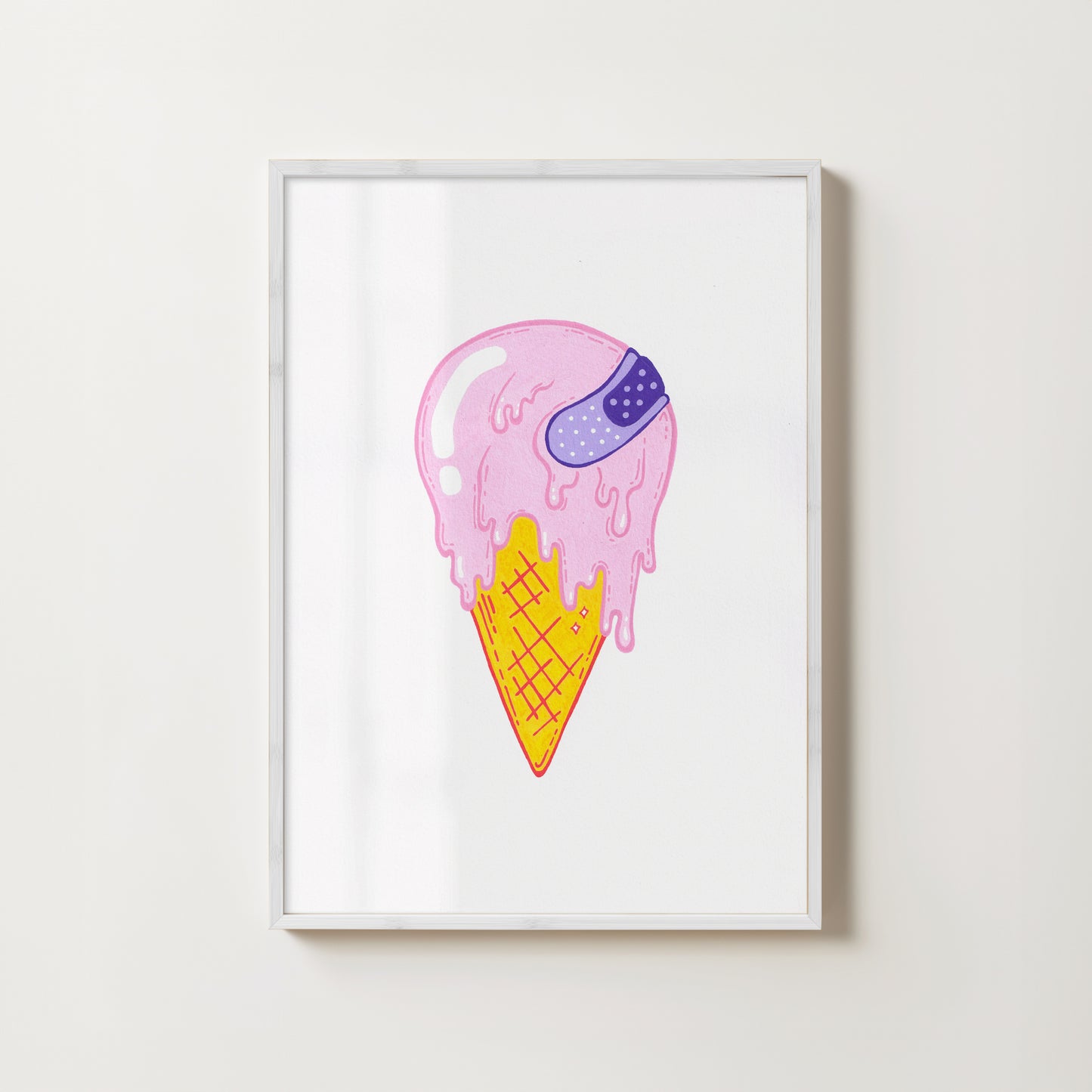 "Lick 'n Stick" // art print