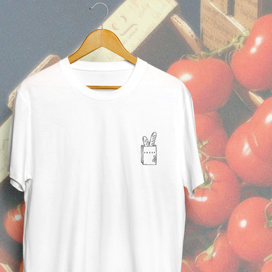 'FRESH BREAD' // t-shirt in white