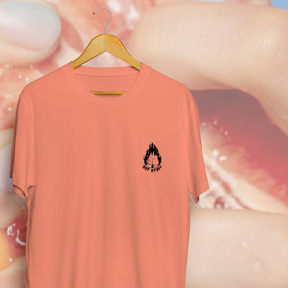 'HOT STUFF' // t-shirt in rose clay