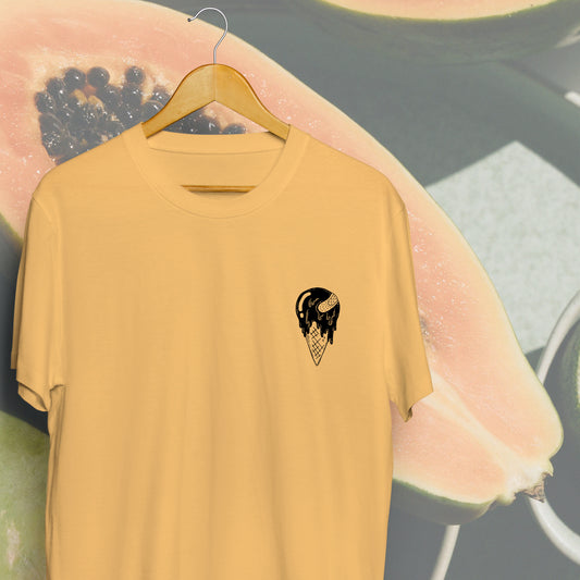 'I-SCREAM' // t-shirt in apricot