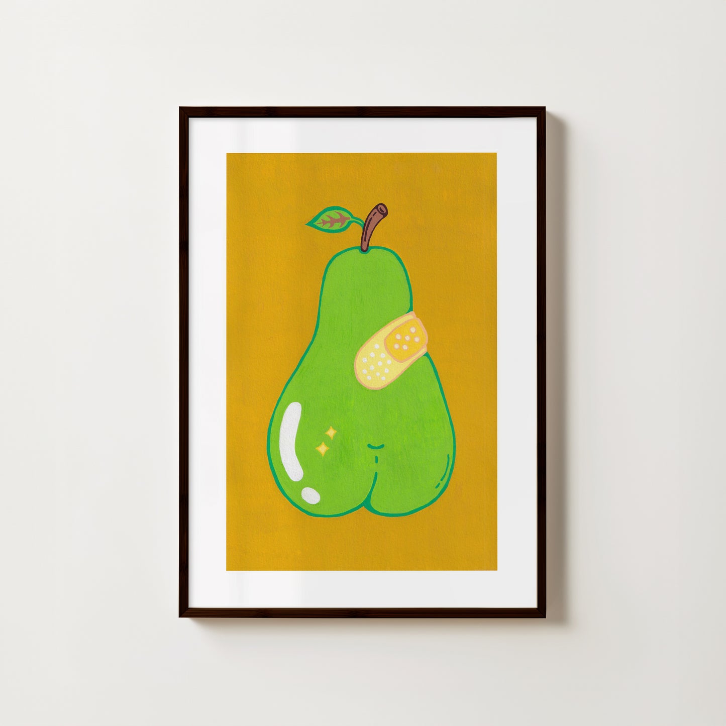 "Perfect Pair On Yellow" // art print