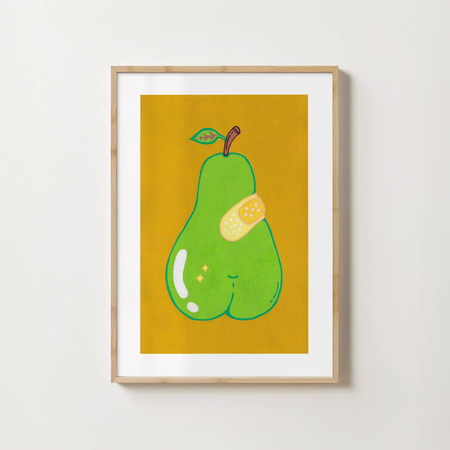 "Perfect Pair On Yellow" // art print