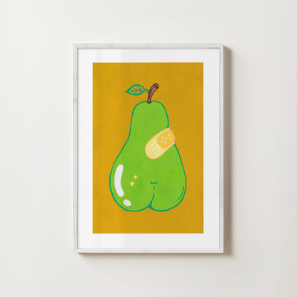 "Perfect Pair On Yellow" // art print