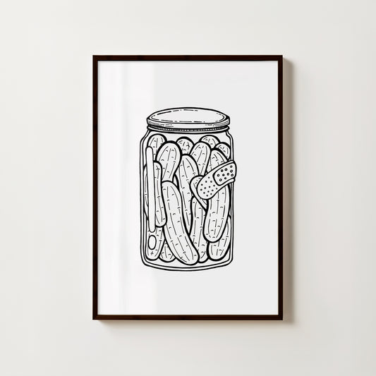 "In A Pickle" // art print