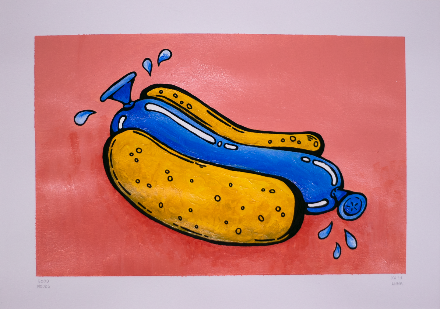 "Silly Sausage" // original (unframed or framed)