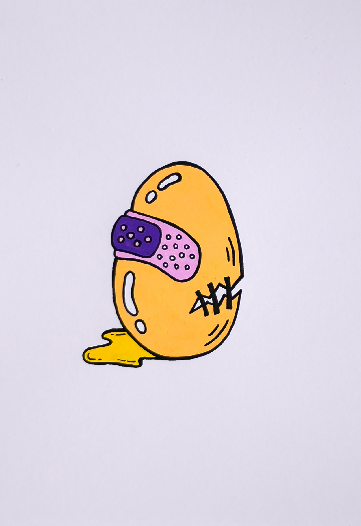 "Bruised Eggo #1" // art print