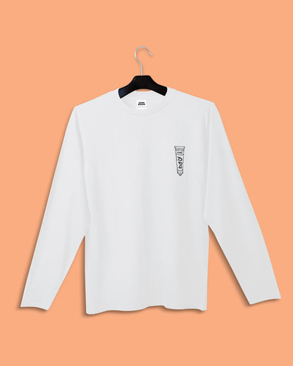 'WASABI' // long sleeve in white